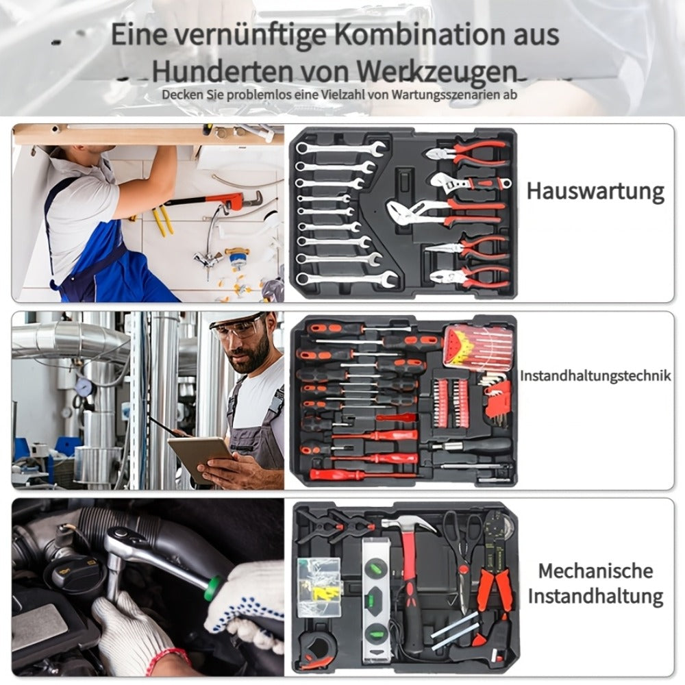 Kit de herramientas | Juego de herramientas de 899/53/51/46 piezas, kit de herramientas de maquinaria para reparaciones del hogar y kit de