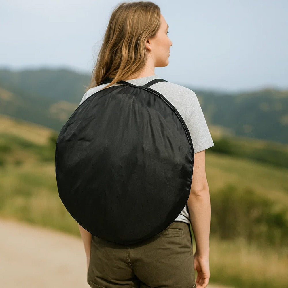 Carpa Portátil de Privacidad para Exteriores - Montaje Instantáneo para Ducha, Baño y Cambio de Ropa con Diseño Ovalado en Forma de Cúpula, Refugio Ligero Verde para Baño Pop-Up en RV, Playa, Jardín, Caravana (No Necesario)