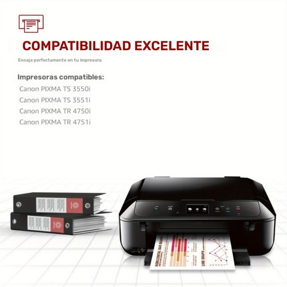 Cartuchos de Tinta 575 XL 576 XL Compatibles con Canon 575 576 Cartuchos de Tinta y Color para Canon PIXMA TS3550i TR4750i TR4751i TS3551i Paquete de 2