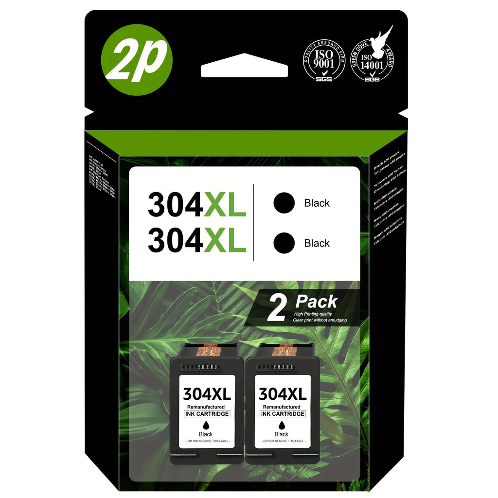 Cartucho de tinta | 304 XL Compatible con HP 304 304XL Cartucho de tinta para AMP 130, ENVY 5010 5020 5030 5032 5050, DeskJet 2622 2630 2632 2633