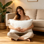 70–150 cm Almohada extra larga, Almohada Copo de Viscoelástica con Aloe Vera - Desenfundable y Termorregulable - Alivio Cervical