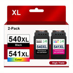 Cartucho de Tinta Remanufacturado de Alto Rendimiento 540XL Compatible con Impresoras Canon - Negro, Rendimiento Duradero para los Modelos TS5150, TS5151, MG4250, MG3650, MG3350, MG3600, MX475