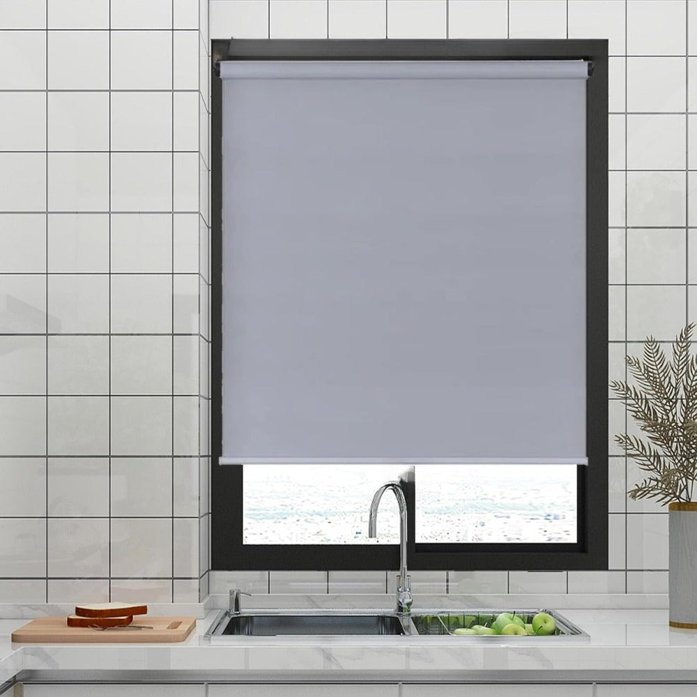 Estor Enrollable Translcido Economico Liso100 Poliester Facil de Instalar 60/80/100/120/150cm Estores para Ventanas y Puertas detail image - detail view 3