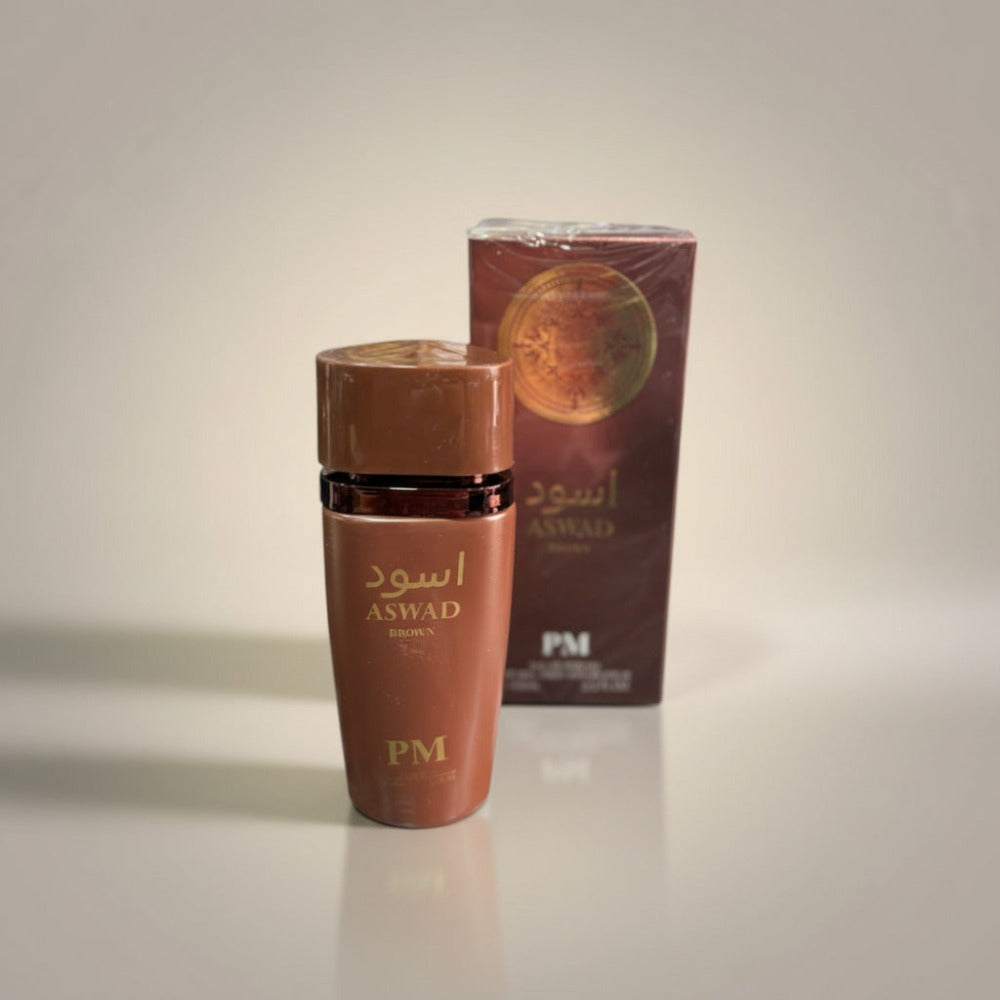 Everlyx - Perfume ASWAD Brown PM Eau de Parfum 100 ml - Fragancia intensa y envolvente con carácter oriental y fondo cálido, ideal para noches y ocasiones especiales detail image - detail view 4