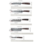 Juego de 5 piezas/Juego de 8 piezas [Caja de regalo + Sello de cintura], Juego de cuchillos de cocina, Cuchillo de chef, Cuchillo para rebanar, Corte de carne y pescado, Un juego puede preparar una variedad de ingredientes, Cocina casera, Hoteles, Restaur