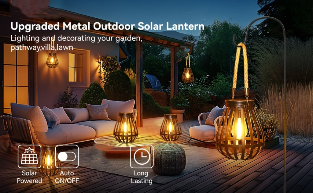 Luces solares LED para exterior | Jardín, pared y seguridad exterior