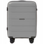 Maleta de Cabina de 20", Dura, Aproximadamente 55 X 40 X 20 Cm / Color Gris / Equipaje de Mano RESISTENTE AL DAÑO, Toma de Mano Telescópica / 4 Ruedas Dobles de 360° / Cerradura con Código / Asas Laterales y Superiores HAWFINCH