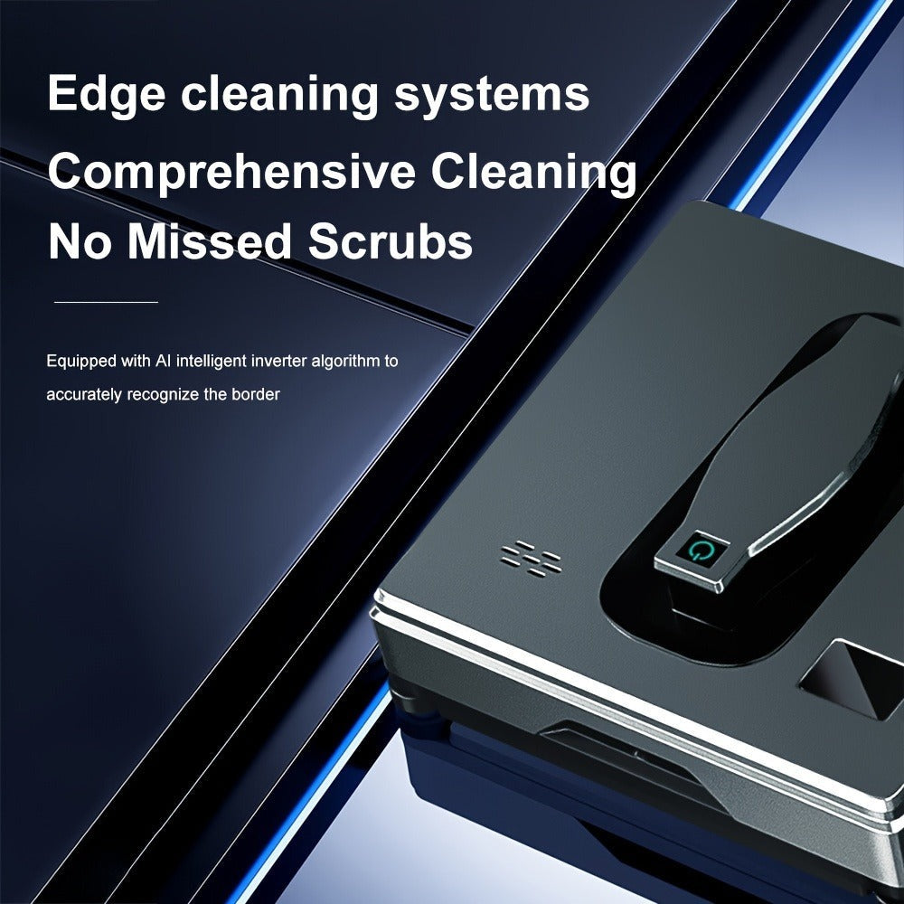 Puruikai 21B Black Friday Navidad Nuevo Producto Almacén Local Cuadrado Robot de Limpieza de Ventanas Inteligente, Control Remoto Rociado Automático de Agua Limpieza de Vidrios de Ventanas Dios HCR-21B, Adecuado para el Hogar, la Oficina