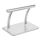 Reposapiés ergonómico de acero inoxidable para debajo de la mesa, antideslizante, para peluqueros, mejora de la postura, peluqueros, reposapiés para peluqueros, spa