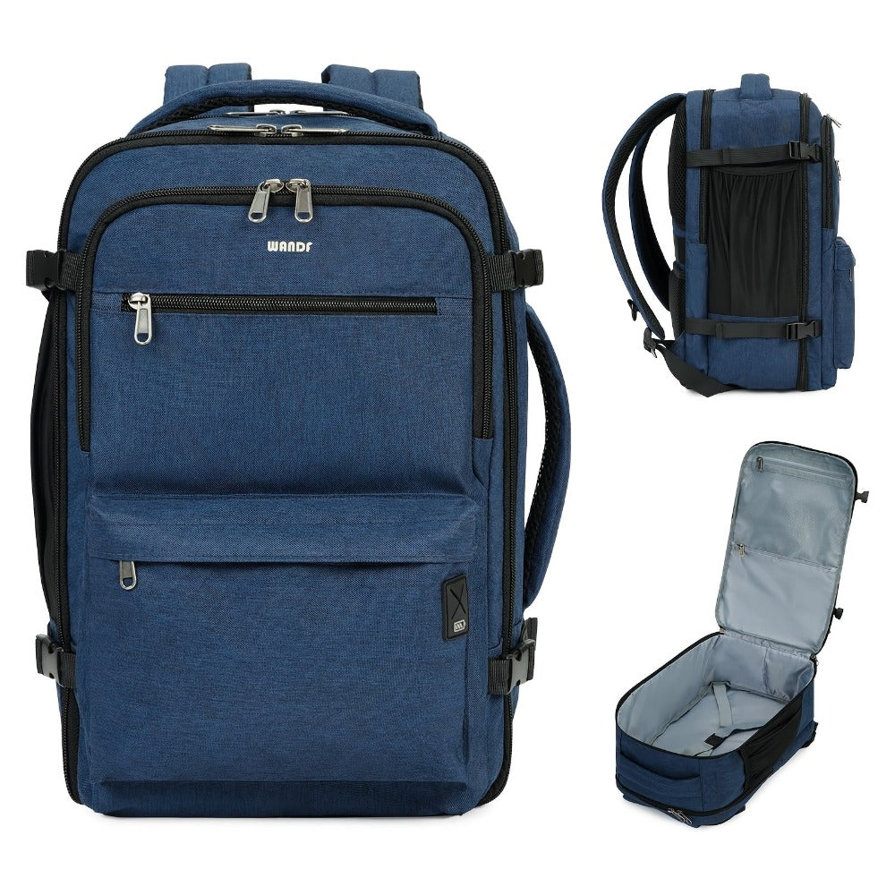 Mochila antirrobo UltraLight 20L de 2026 - Equipaje de mano aprobado por aerolíneas con zona húmeda separada y funda tecnológica de 40.64 cm | Mochila de varios compartimentos para trayectos diarios/vacaciones (diseño unisex, 6 bolsillos seguros)