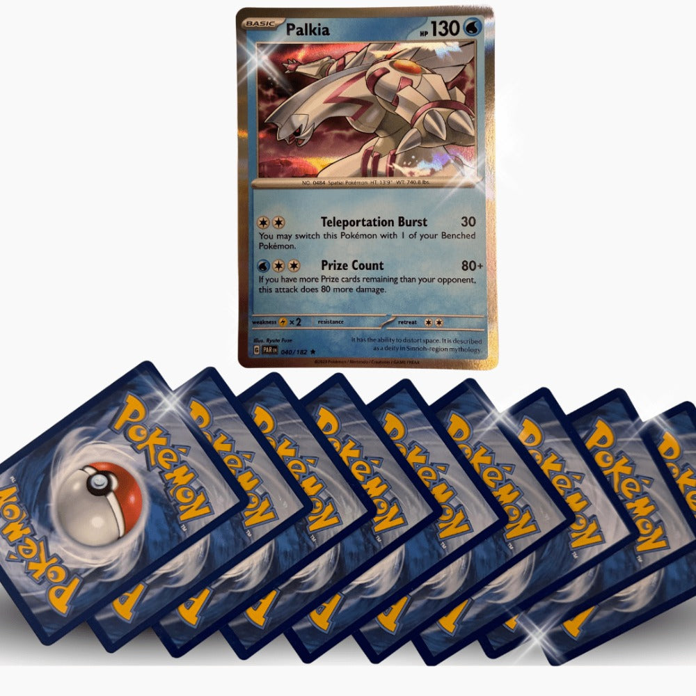 10 Cartas Originales de Pokémon Reversas/Holo, Cartas Brillantes de Pokémon en Inglés - Holográficas/Reversas con Foil - Cartas Surtidas