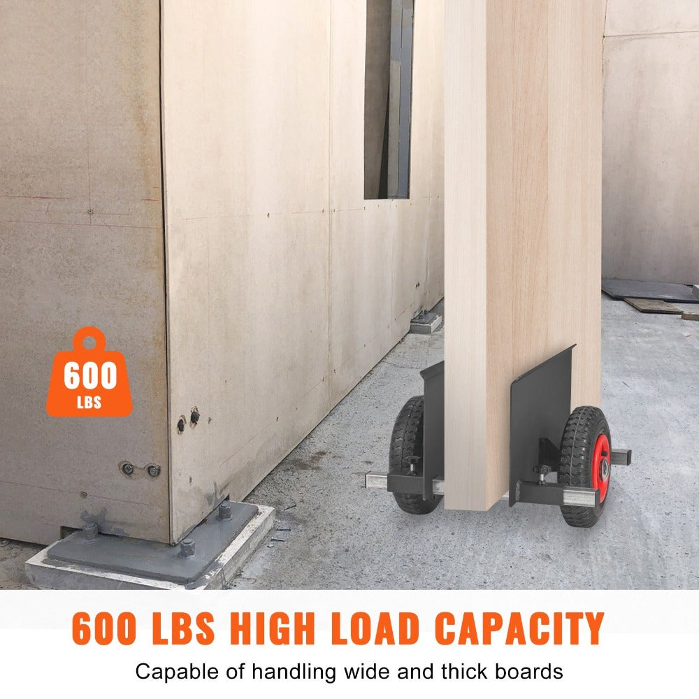Carro para puertas y paneles de yeso VEVOR de 600 libras con rueda neumática de 8"