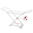 Tendedero Plegable con Alas, 20 Metros de Superficie de Tendido, Hecho de Resina Resistente al Sol y a la Intemperie, 180 x 108 x 55 cm - Dekohome