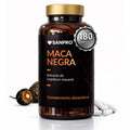 Maca Negra Cápsulas con Zinc 10:1 Extracto de Lepidium Meyenii 180 Cápsulas Complemento Alimenticio | 200 mg Maca Negra + 10 mg Zinc (100% VRN) | Fabricado en España | Envase 180 Cápsulas