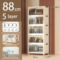 Armario plegable de almacenamiento con ruedas 88 cm plegable | Oficina, cocina y dormitorio