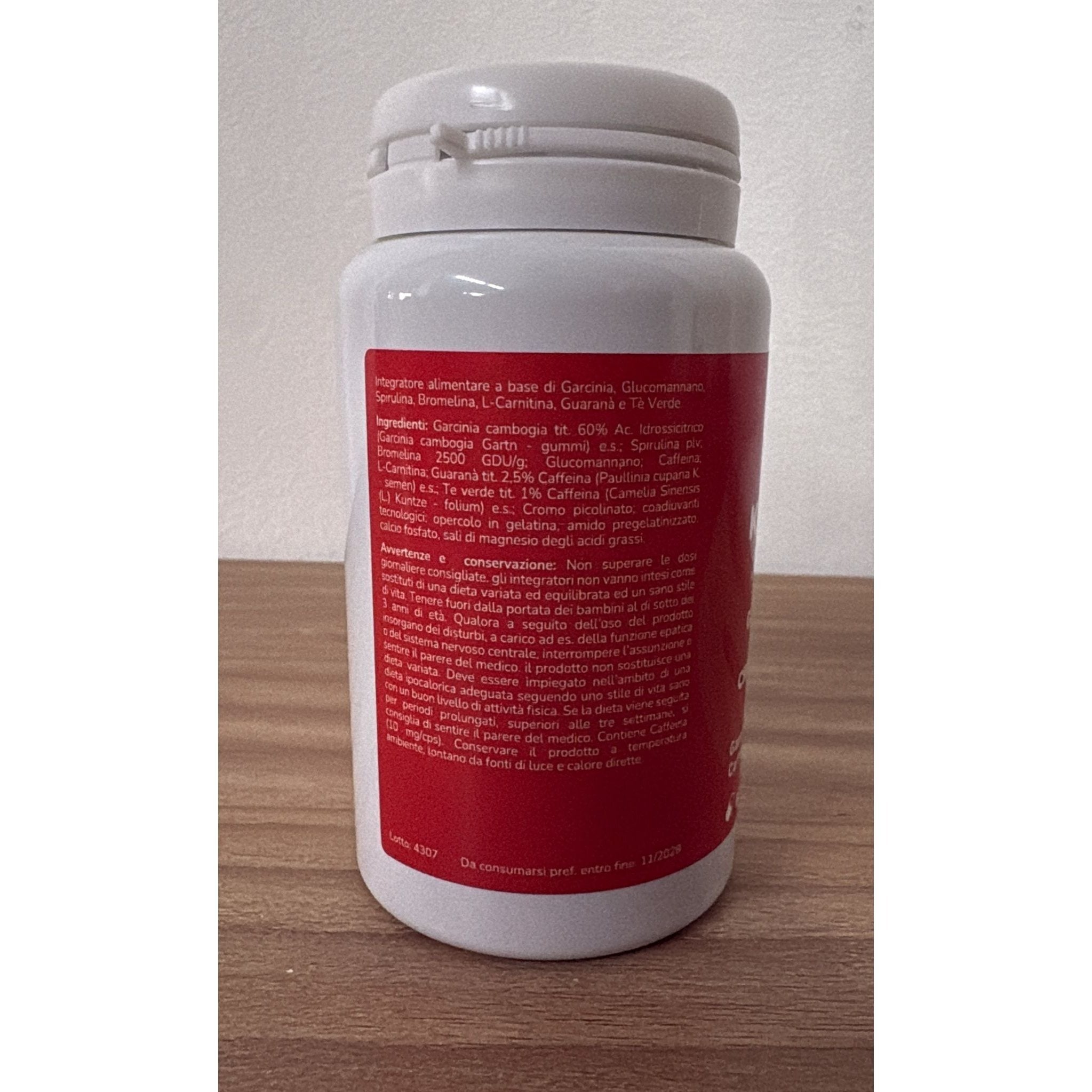Suplemento Dietético Natural para Hombres y Mujeres – Con Guaraná, L-Carnitina y Bromelina
