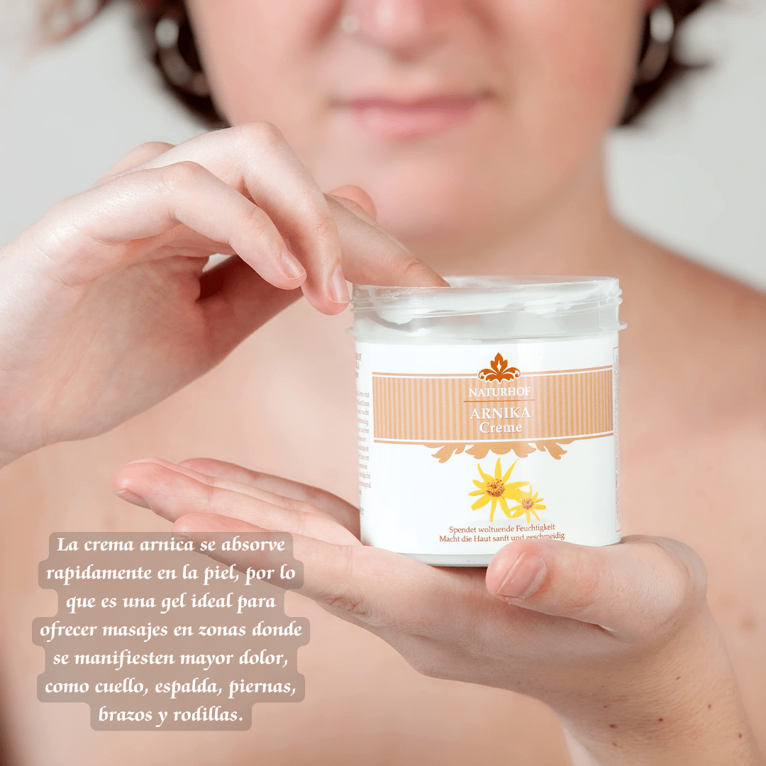 Crema de Árnica 250 g | Gel Cosmético para Masaje Muscular | Sensación Calmante y Refrescante | Ideal para Piernas Cansadas, Cuello y Espalda | Uso Deportivo y Diario