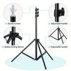 Soporte para Fondo Fotográfico, 2.6 X 3m, Soporte Ajustable con 4 Grapas y 1 Bolsa de Transporte, Incluye 2 Sacos de Arena, Ideal para Estudio Fotográfico, Retratos, Bodas y Eventos