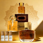 Seis Botellas (3.38 Fl Oz X 3 Y 0.1 Fl Oz X 3) Arabian Series Eau De Toilette - Woody Exotic - Fragancia de Larga Duración, Unisex, Adecuado para Todas las Ocasiones. El Set de Regalo Perfecto para el Día a Día/Festividades para Tú o Otros