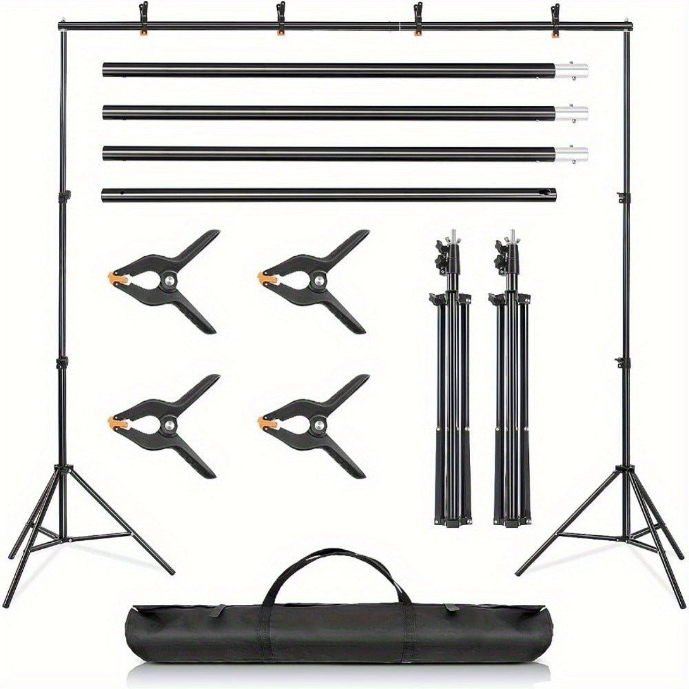 Kit de soporte de fondo ajustable para fotos con bolsa de transporte, accesorios de edificios coleccionables para decoración estacional