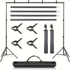 Kit de soporte de fondo ajustable para fotos con bolsa de transporte, accesorios de edificios coleccionables para decoración estacional