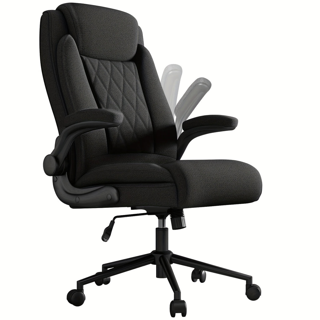 Silla de oficina ejecutiva, silla de oficina en casa grande y alta de alta resistencia para 226.8 kg, soporte ergonómico para cuello, espalda y cintura, rueda silenciosa de cinco patas, adecuada para escritorio de computadora en casa, escritorio