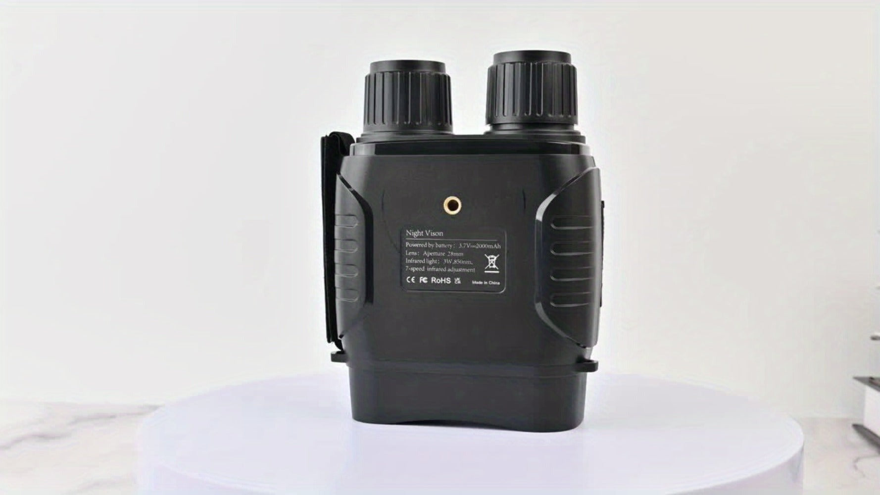 Binoculares de Visión Nocturna - Cámara con Zoom Digital 10X, Alcance de 800m, USB/Recargable, Pantalla Grande de 2.8", Binoculares HD Profesionales de Viaje de Aventura, Binoculares Portátiles Ligeros de Mano para Adultos - Ideales para Caza, Camping y V