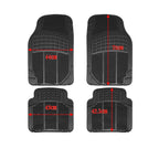 Alfombrillas Antideslizantes para Coche Alfombrillas Delanteras Set de 4 Alfombrillas Universales para Coche, Material PVC Duradero, Diseño Antideslizante y de Alta Gravedad, Instalación Fácil y Protección Completa para el Interior del Vehículo, Fácil de