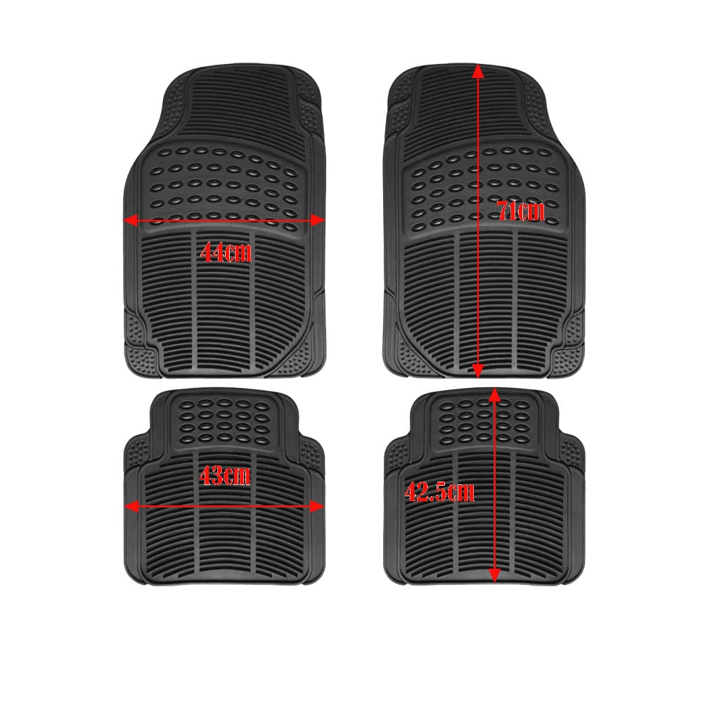 Alfombrillas Antideslizantes para Coche Alfombrillas Delanteras Set de 4 Alfombrillas Universales para Coche, Material PVC Duradero, Diseño Antideslizante y de Alta Gravedad, Instalación Fácil y Protección Completa para el Interior del Vehículo, Fácil de