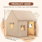 Tienda infantil, casita de juegos de interior, tienda para niños para interior, tienda para niños y niñas, cueva-casa de construcción, casita de juegos para habitación infantil