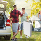 Set de Cocina Portátil para Camping con Gabinete Plegable, Completo con Bolsa de Transporte y Estructura de Metal, Ideal para Picnics, Salidas a la Playa, Viajes y Barbacoas, Mide 120X47X62Cm