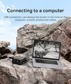 Binoculares Digitales de Visión Nocturna HD con Pantalla de 2.8" - 10x Digital, 800m de Uso Diurno y Nocturno en Completa Oscuridad, Alimentación por USB, Visor Infrarrojo de Visión Nocturna, Ajuste Infrarrojo de 7 Velocidades, para Caza, Exploración al A