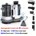 Máquina de limpieza de manchas portátil multiusos para alfombras y tapicería, potente máquina de limpieza de manchas con succión de 22500Pa, máquina de limpieza de telas con diseño de tanque de agua dual, removedor de manchas no químico para alfombras, ma