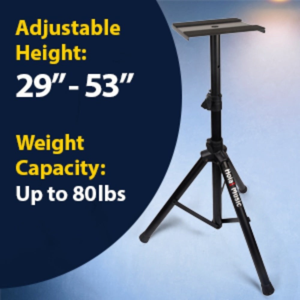 Par de Soportes para Altavoces de Estudio, Altura Ajustable, Modelo HPS-600MS, Estructura de Trípode Profesional de Alta Resistencia