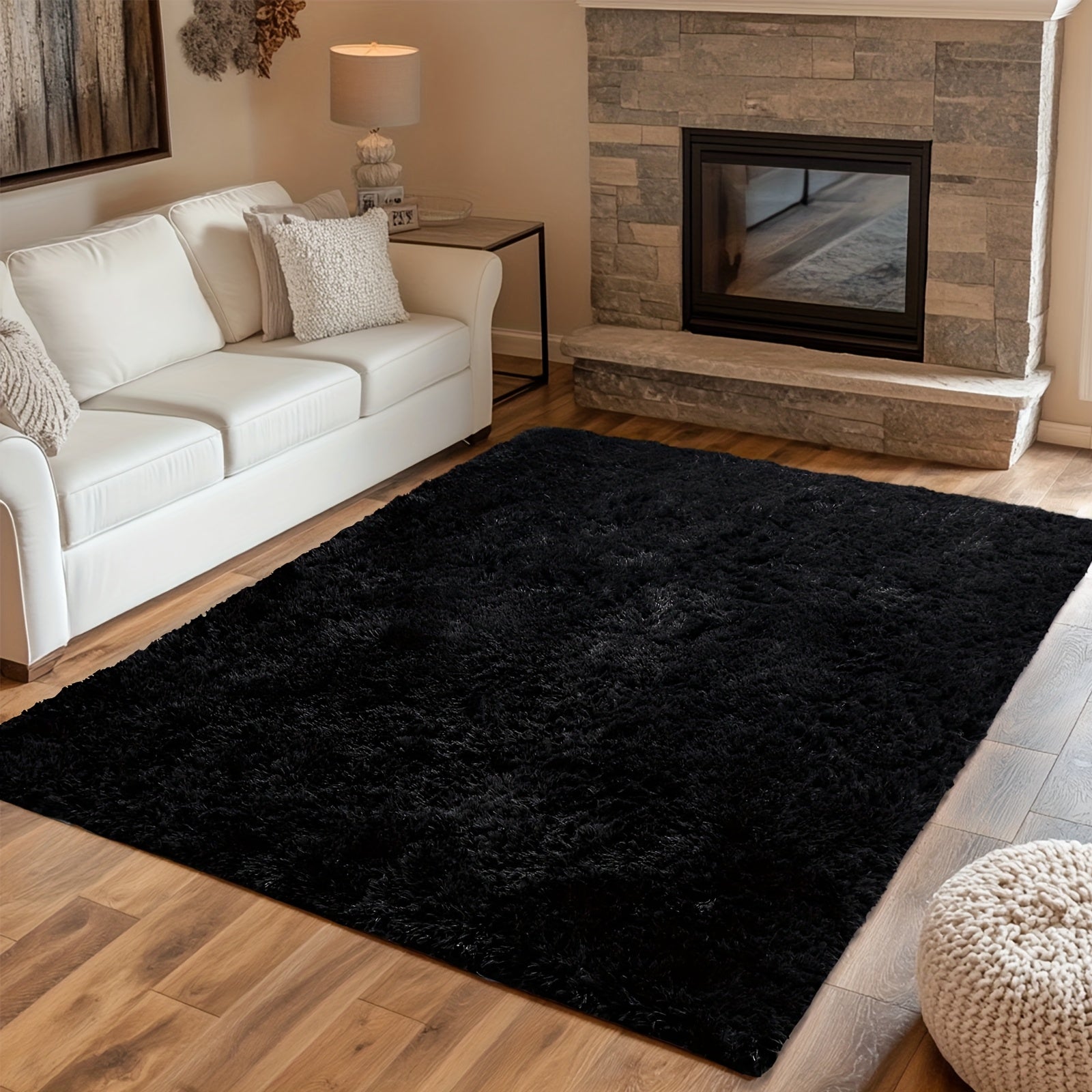 Alfombra para Sala, Alfombra Peluda para Dormitorio, Decoración del Hogar Alfombra Grande, Alfombra Súper Esponjosa y Aterciopelada para Dormitorio, Alfombra Aterciopelada para Decorar Sala de Juegos, Estudio, Alfombra Interior Súper Suave y Cálida, Regal