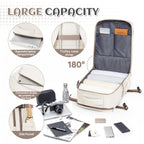 Mochila de Viaje Aprobada por Ryanair, 40X30X20Cm, Bolso de Mano para Aerolíneas, Mochila para Laptop de Gran Capacidad con Compartimento para Zapatos, Bolso de Fin de Semana de Negocios, Mochila Aprobada para Bajo el Asiento en el Avión