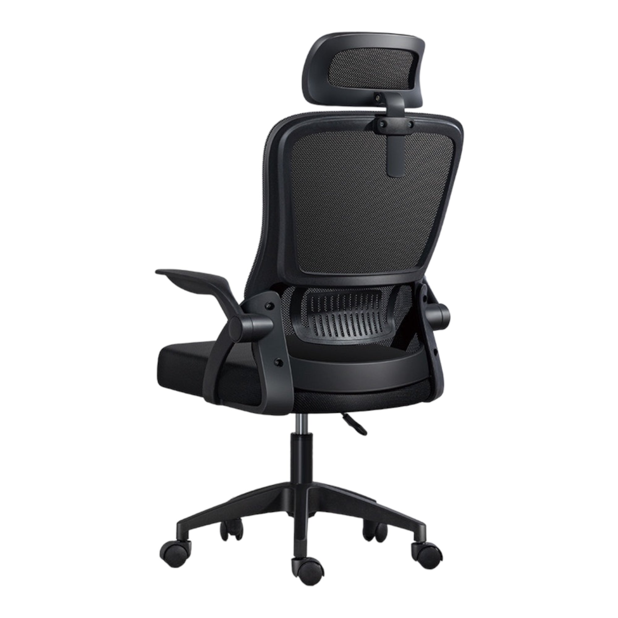 Silla de Oficina, para Gaming, Escritorio Ergonmica con Reposacabezas, Ajustable y con Soporte Lumbar Respaldo de Malla Transpirable Reposabrazos Abatibles de 90 Giratoria 360 (SF168-001)