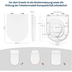Tapa de inodoro de cierre suave 1pc | Baño, recambio e instalación rápida
