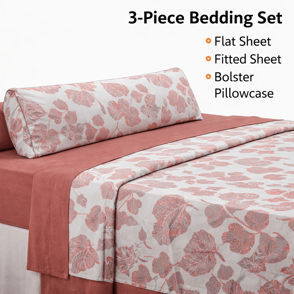Juego de Sábanas 3 Piezas Estampadas Microfibra – Sábana Bajera Ajustable + Sábana Encimera + Funda Almohada, Suave y Antiárrugas, Cama 90 105 135 150 180, Poliéster microfibra