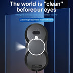 Puruikai 10 Nuevo Producto Navideño Almacenamiento Local Robot de Limpieza de Ventanas Inteligente, Disponible en Blanco y Negro, Robot de Limpieza de Ventanas con Spray Automático y Control Remoto, Potente Succión con Seguridad Anticaída, Ahorra Tiempo y