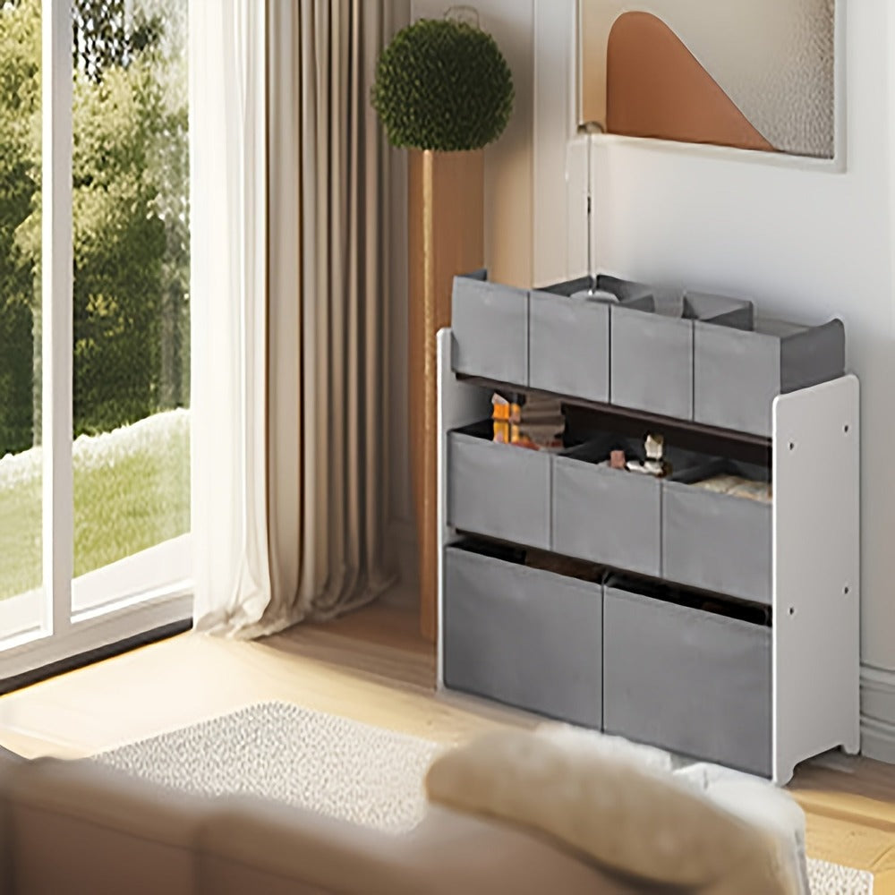 Gabinete de almacenamiento con cajones, 1 pieza, estante práctico, artículos de almacenamiento, se puede usar como estantería, estante de almacenamiento, estante de tres niveles con múltiples cajones, caja de almacenamiento de tela no tejida, para dormito