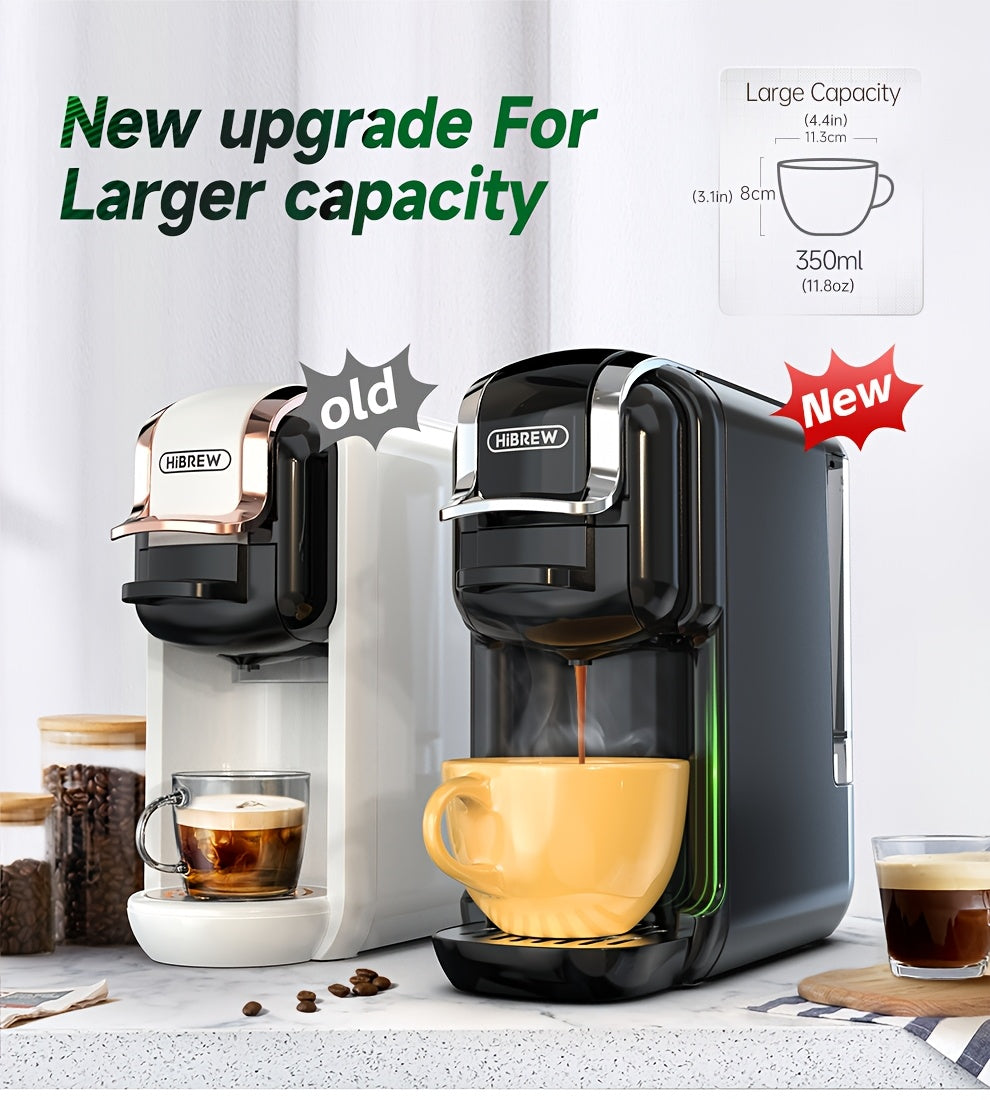 Cafeteras de cápsulas | Cafetera HiBREW 5 en 1 para cápsulas múltiples, café caliente/frío, DG Cappuccino Nes, para cápsulas pequeñas ESE Pod y
