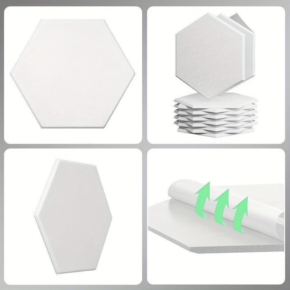 Paneles Acústicos Hexagonales Autoadhesivos, Sonic Acoustics 12 Piezas