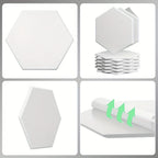 Paneles Acústicos Hexagonales Autoadhesivos, Sonic Acoustics 12 Piezas