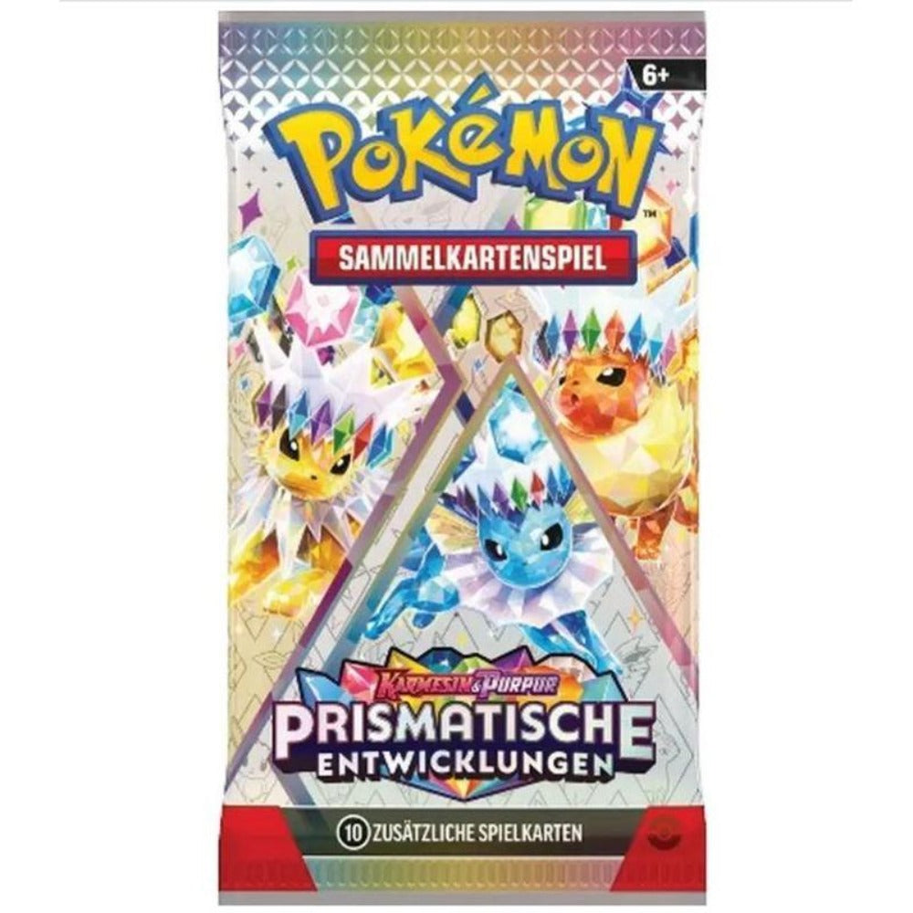 Pokémon Desarrollo Prisma – 1X Paquete de Booster (Alemán) | 10 Cartas
