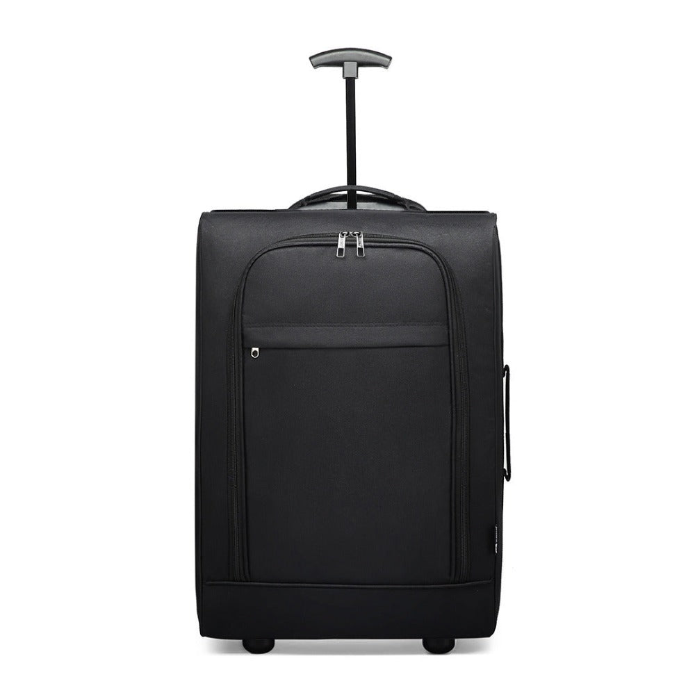 1pieza de 53 x 36 x 18 cm Equipaje de cabina ligero maleta de mano maleta pequeña de tela para equipaje de mano de avión para Lufthansa Eurowings Ryanair maleta con ruedas estuche de tela