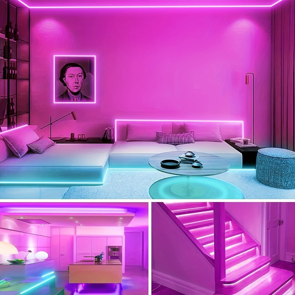 Tiras de luces LED de 10m-30m para 2 piezas, 10m-30m dormitorio
