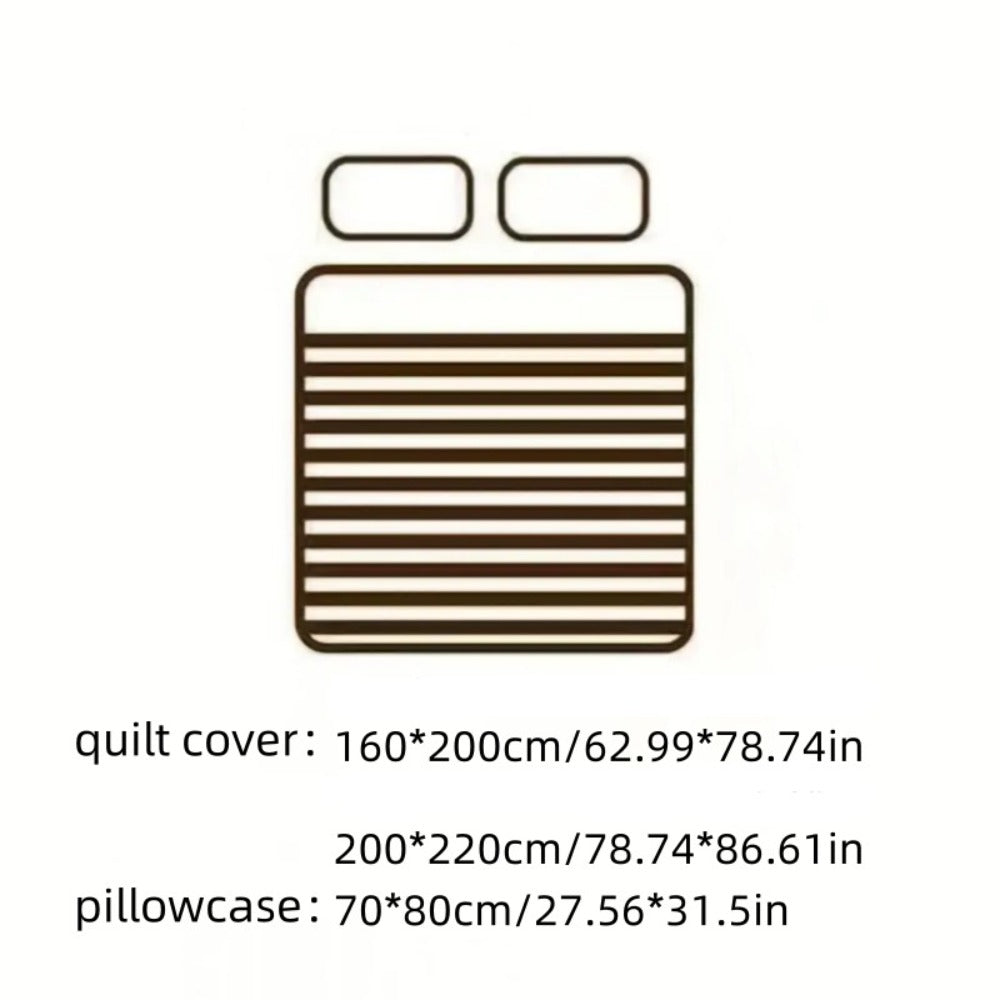 Juego de funda nórdica de dos colores con tema floral violeta, cómodo y suave, incluye una funda nórdica y dos fundas de almohada, conjunto de tres piezas