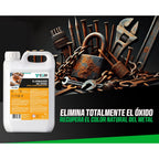 EQM - ECO-804 - Eliminador de Óxido Profesional - Remueve el óxido Completamente - Recupera el Color Original del Metal - Efecto inmediato