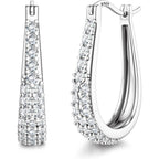 Pendientes de aro huggie de plata 925 para mujer, hipoalergénicos, dorados, listos para fiesta y para regalar, incluye caja de regalo prémium